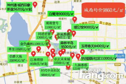 昆山城西房价走势分析，最新动态、市场分析与趋势预测